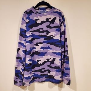 L.L. Bean Camo Top Girl's Size M (10-12)